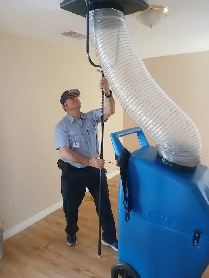 HVAC Installation technician using HEPA equipment in Citrus